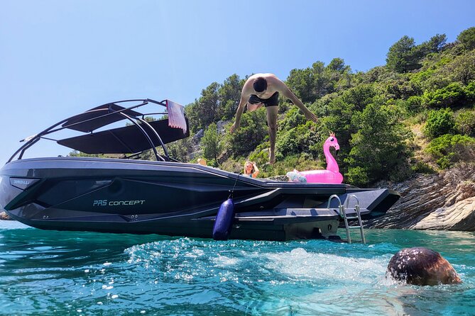 Blue Cave & Hvar, 5 Islands Speedboat with Luxury Seats in Shade - A Shaded, Scenic Speedboat Day That Starts Right in Split