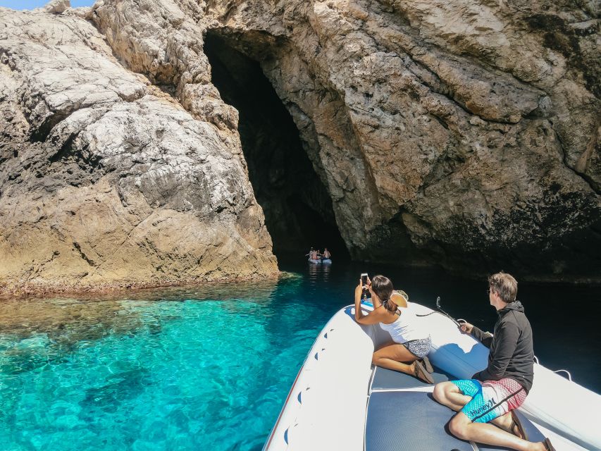 From Split: Blue Cave & 5 Islands with Vis & Hvar Boat Tour - Raketna baza Stupišće and Limestone Caves: Quick Photo Stops that Matter