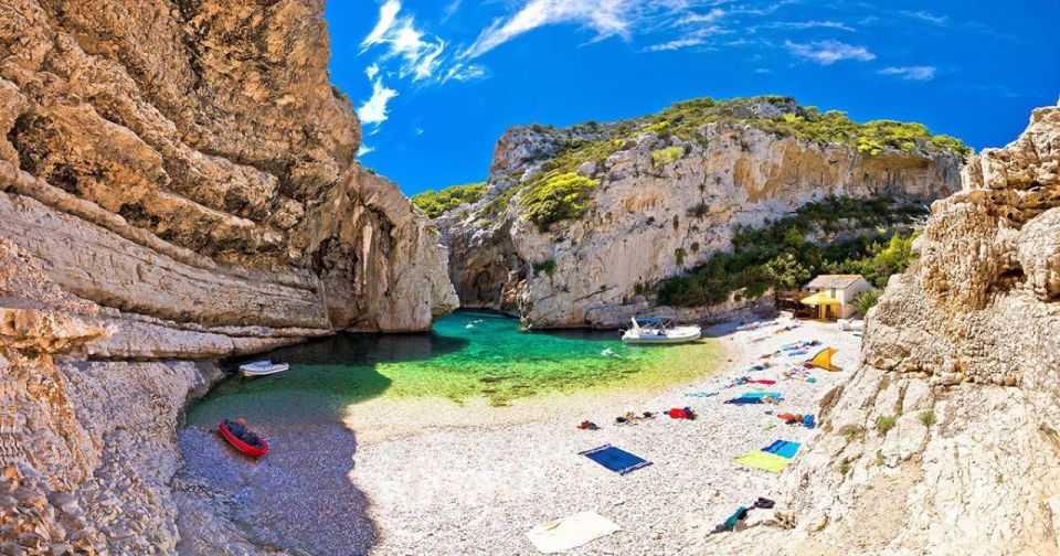 From Split: Blue Cave and 5 islands-Day Tour - Vis: Komiža first, then Stiniva’s tiny cove