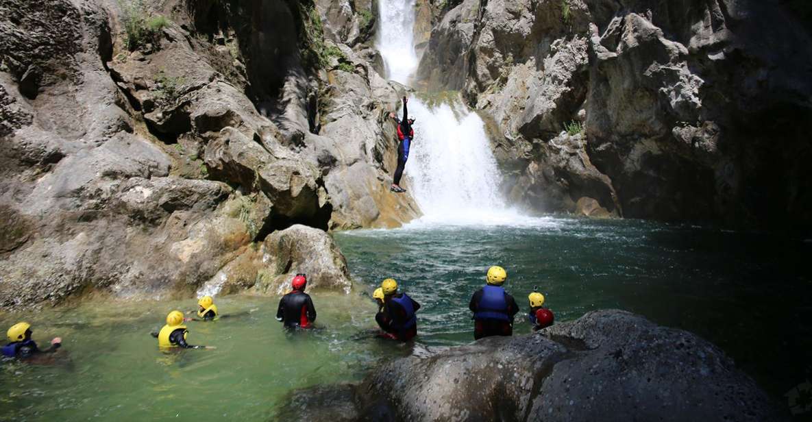 From Split: Canyoning on the Cetina River - Water time: natural pools, cooling swims, and the jump options