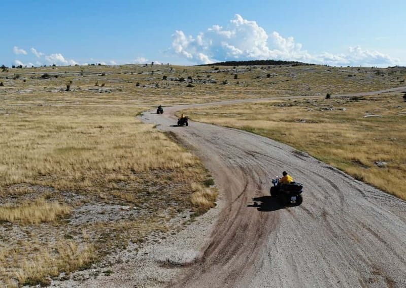 From Split: Dinara Nature Park Quad Adventure with Swimming - River swimming in summer: a refreshing stop that feels like a reward