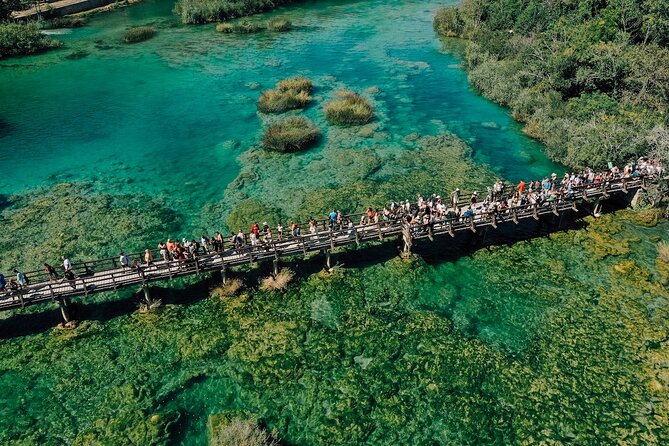 From Split: Krka Waterfalls, Food & Wine Tasting Tour - Boat cruise to Skradin and the fortress views