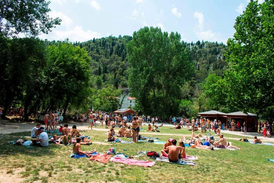 From Split: Krka Waterfalls Tour with Boat Ride & Swimming - Skradinski Buk: 30 minutes guided, then real freedom to roam