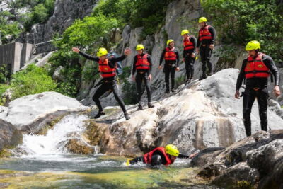 From Split/Šestanovac: Canyoning on Cetina River - Equipment and Safety: How the Team Keeps the Action on Track