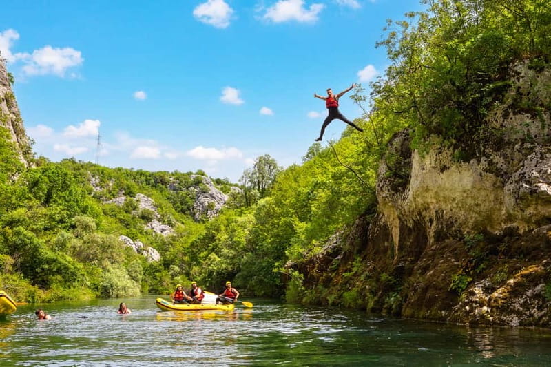 From Split/Šestanovac: Whitewater Rafting on Cetina River - On the water: what the 3 hours of rafting are really like