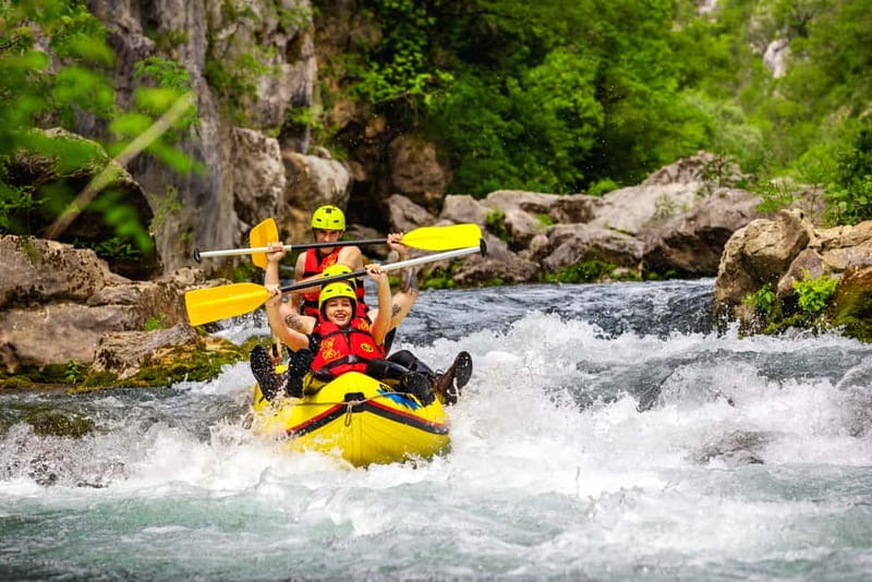 From Split/Šestanovac: Whitewater Rafting on Cetina River - The short walk and the end-of-ride reset