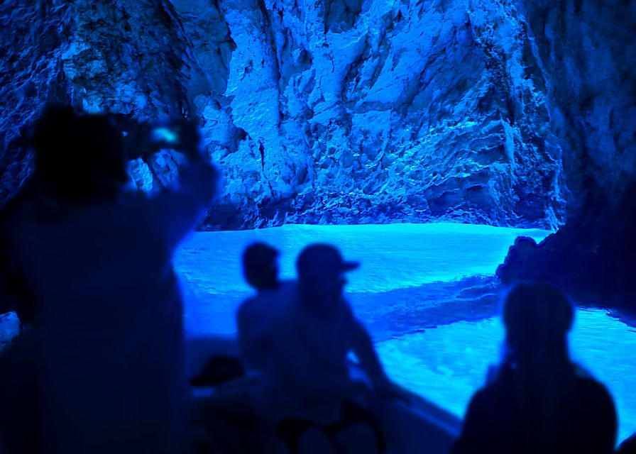 From Trogir or Split: Full-Day Blue Cave & Hvar Island Tour - Bišovo Blue Cave: The Glow, the Queue Risk, and the Extra Ticket Cost