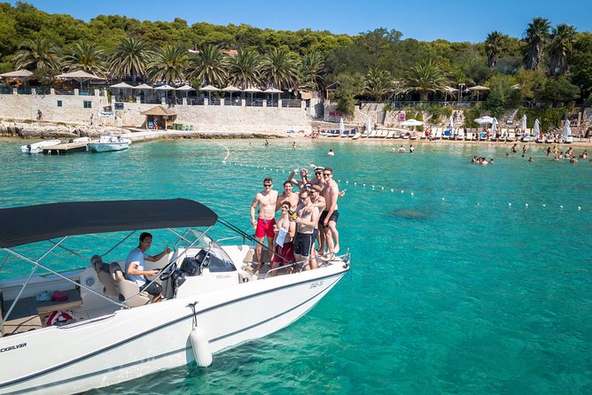 Full-Day Private Hvar, Brac and Pakleni Islands Boat Tour from Split - Pakleni Islands and Palmizana Bay: snorkeling plus the beach-club choice