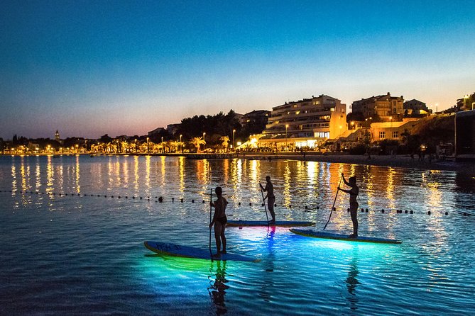 Glowing Stand-Up Paddle Experience in Split - Sunset paddling in the sea: the first calm glow