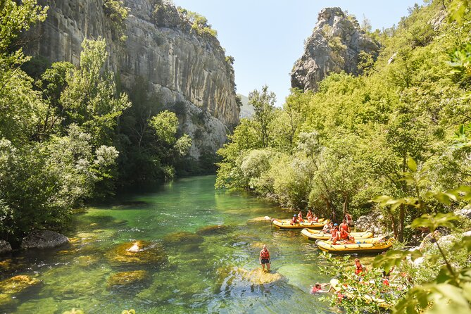 Half-Day Rafting Experience on Cetina River with Cliff Jumping and more - Cetina River Stops: Swimming, Cliff Jumping, and the Cave Under the Waterfall
