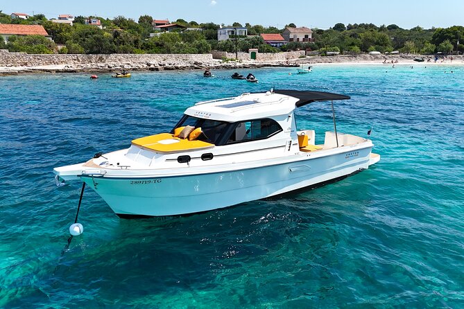 Half Day Speedboat Tour to Three Islands from Trogir - Stop 1: Blue Lagoon and Krknjasi Bay swim time