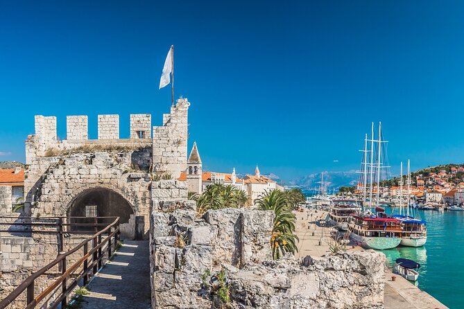 Half Day Tour: Blue Lagoon, UNESCO Town of Trogir, island Ciovo - Stop 1: UNESCO Trogir in one hour, with bell-tower views