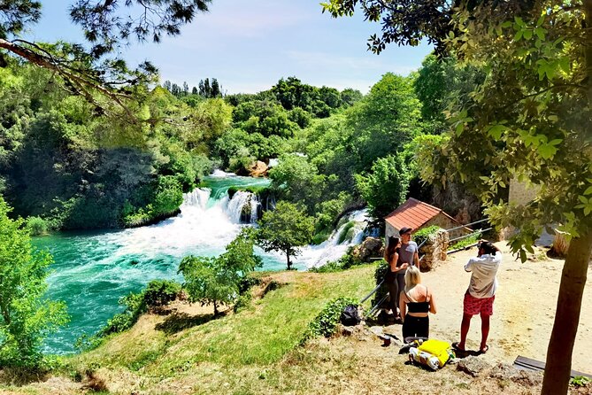 Krka National Park Tour with tour Guide & Wine tasting from Split & Trogir - A boat element on the Krka River (and where swimming fits)