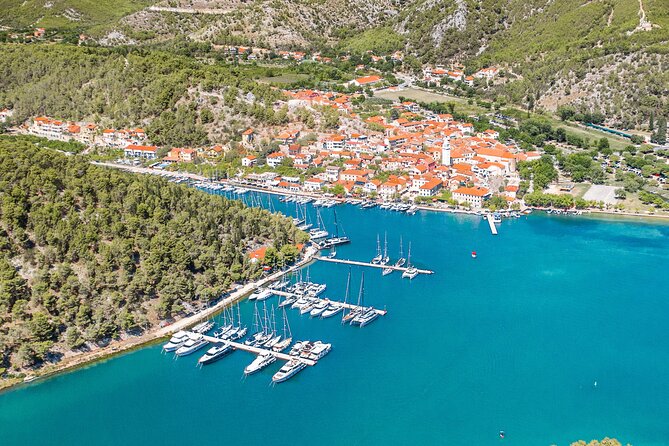 Krka National Park Tour with tour Guide & Wine tasting from Split & Trogir - Skradin town stop: wine tasting, lunch choices, and a slower pace