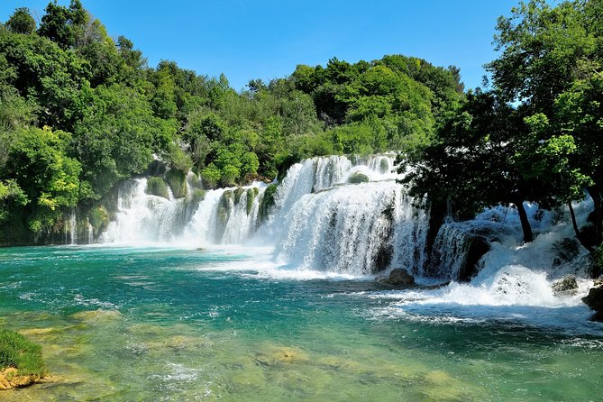 Krka Waterfalls tour with Trogir Walking tour and Krka panoramic boat cruise - The panoramic boat cruise: a wind-check moment