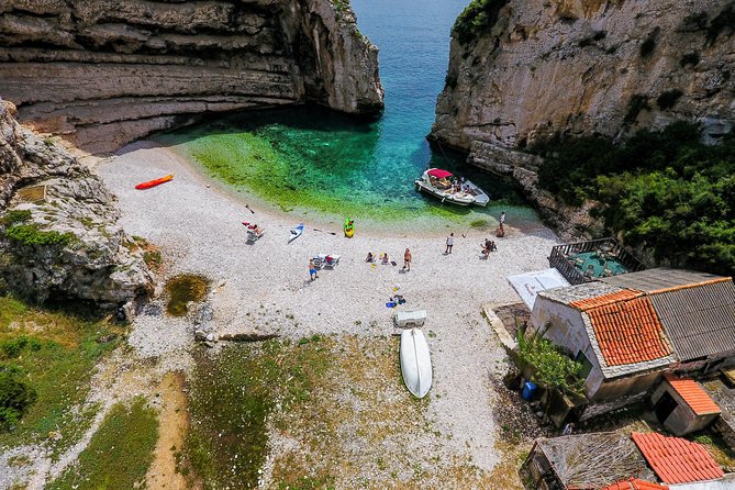 Luxury Blue Cave, Hvar and Vis Boat Tour from Split and Brac - Vis-area swims: Budikovac and the Blue Lagoon time is the payoff