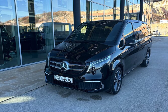 Luxury private transfer: Split airport to Split - Drop-Off Logistics: Right Where Your Car Can Go