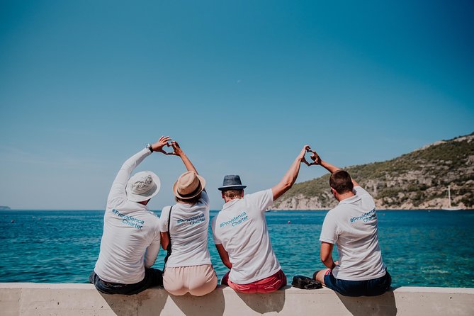 Private Blue cave, Mamma Mia and Hvar, 5 islands tour from Trogir - Budikovac Blue Lagoon: snorkeling gear, sea views, and a very friendly donkey