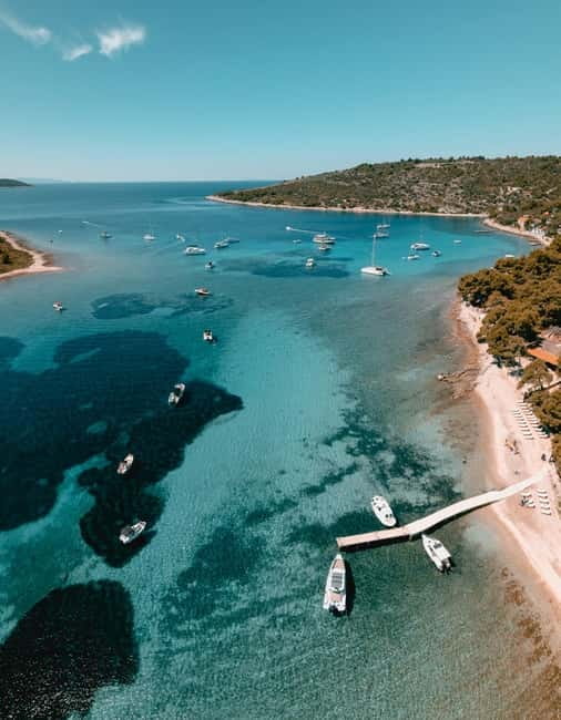 Split: Blue Lagoon & 3 Islands Speedboat Tour - Blue Lagoon Beach Break: Snorkel, Swim, and Use Beach Shoes