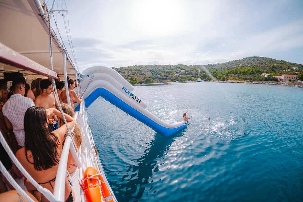 Split: Blue Lagoon Boat Party with Slide, Dj and After Party - Price and value: is $45 a good deal for this kind of day?