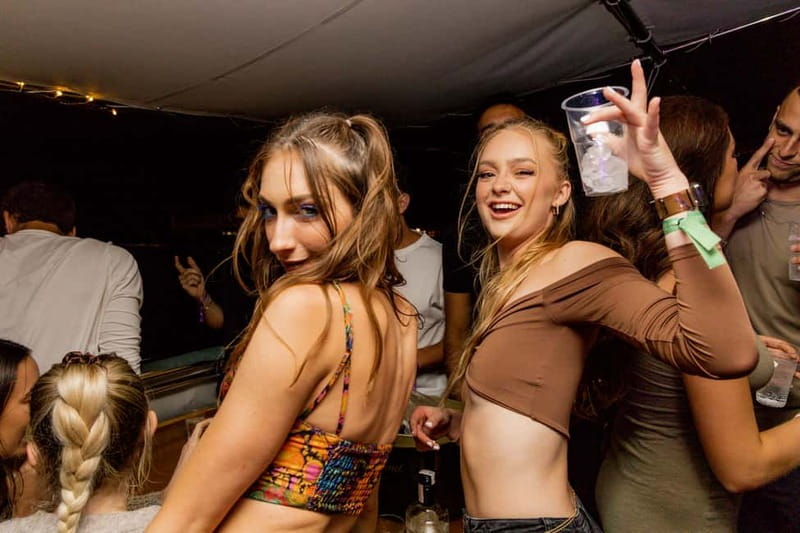 Split: Boat Crawl with Nightclub Access, Shots, & Boat Party - Three venues and three free shots: how the pace is designed