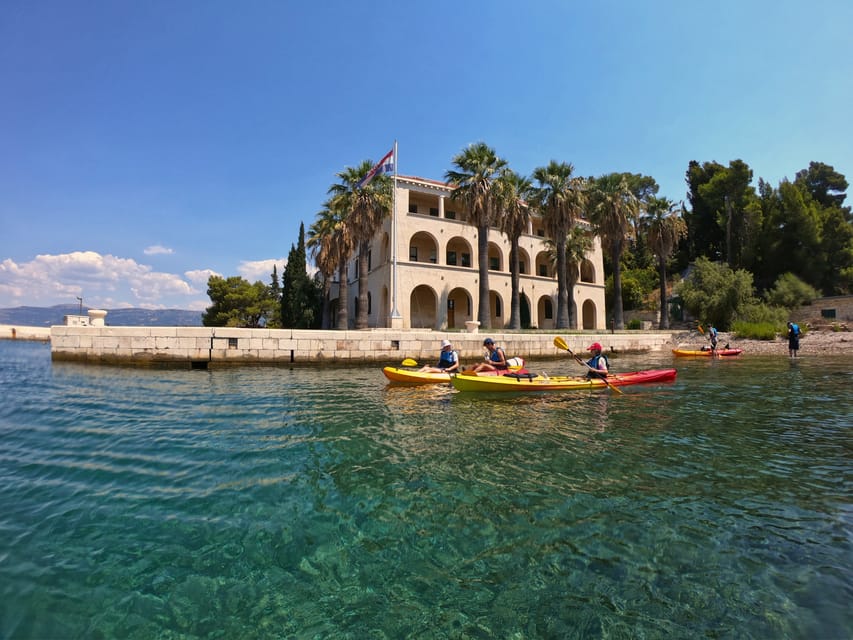 Split: Guided Sea Kayaking Tour with Snorkeling - Šetalište Marina Tartaglie Stop: Break Time and Croatian Wine
