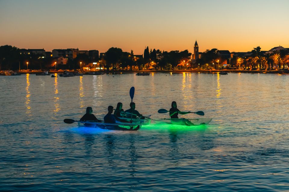 Split: Illuminated Evening Guided Kayaking Tour - The briefing and your first strokes in double kayaks