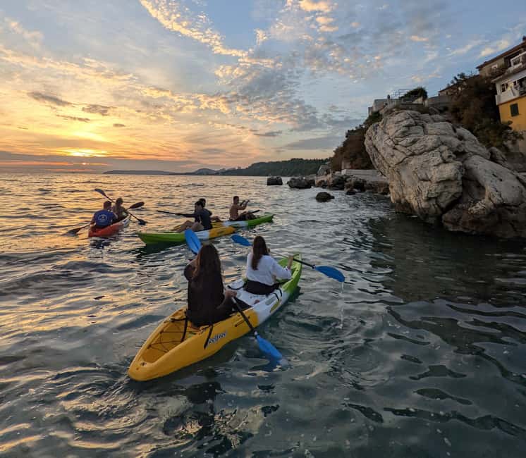 Split: Sunset Guided Kayaking Tour - Arriving at the launch area: equipment, life vest, and learning fast