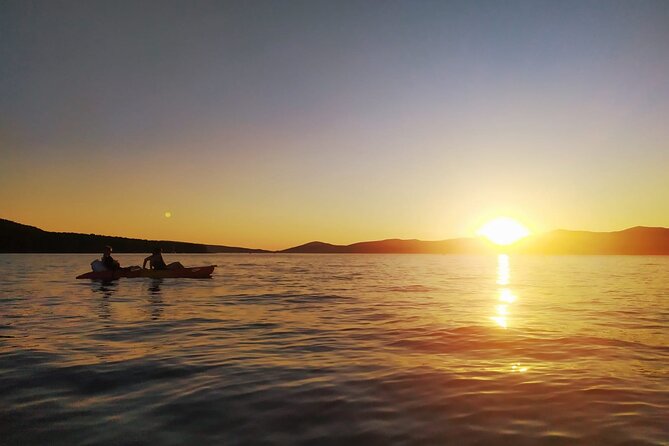 Split Sunset Sea Kayaking Tour - The kayak setup: double sit-on-top comfort and real instruction