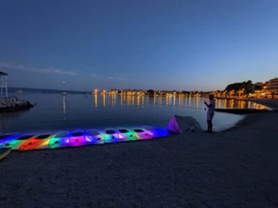 Split: Transparent SUP night Glow tour - From Prilaz Braće Kaliterna to Stobreč: How the Evening Flows