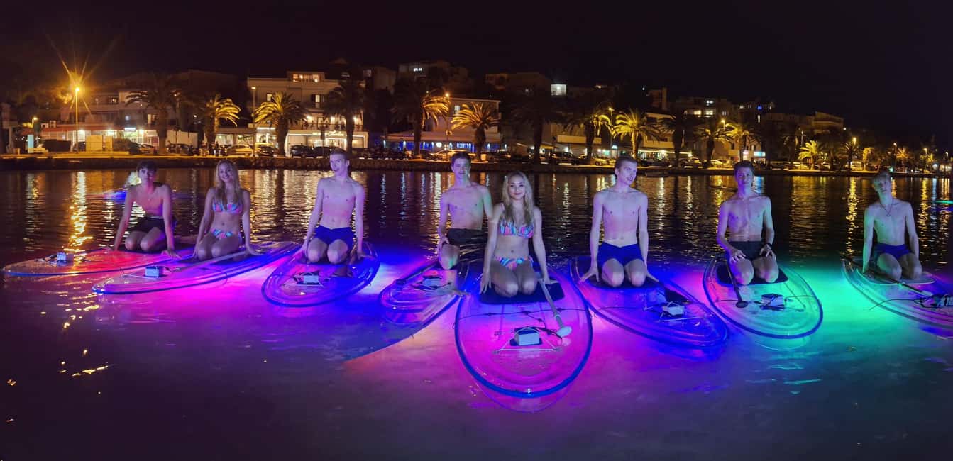 Split: Transparent SUP night Glow tour - Photo-Friendly Moments Without the Phone Stress