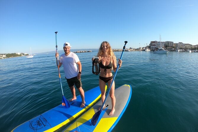 Stand Up Paddle adventure in Split - Adriatic Sea paddle: blue water and the learning curve