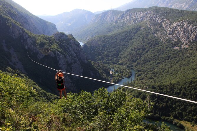 Zipline Croatia: Cetina Canyon Zipline Adventure from Omis - Getting set up: safety training, harness time, and practice cables