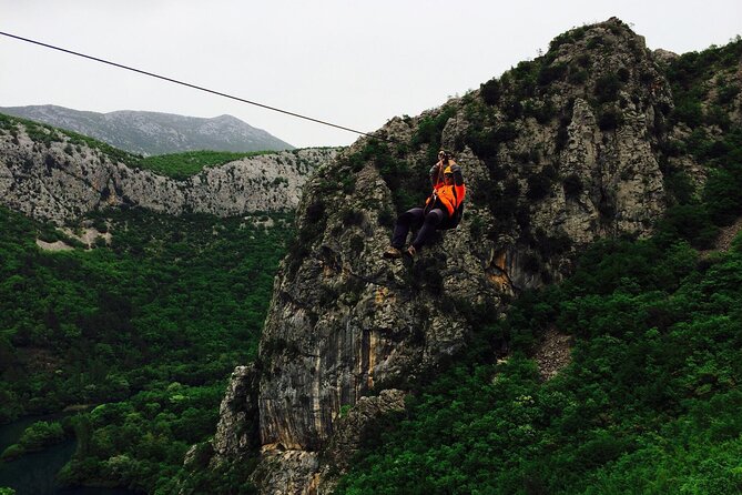 Zipline Croatia: Cetina Canyon Zipline Adventure from Omis - Fitness reality check: the climb to the first platform and the step-ladder part